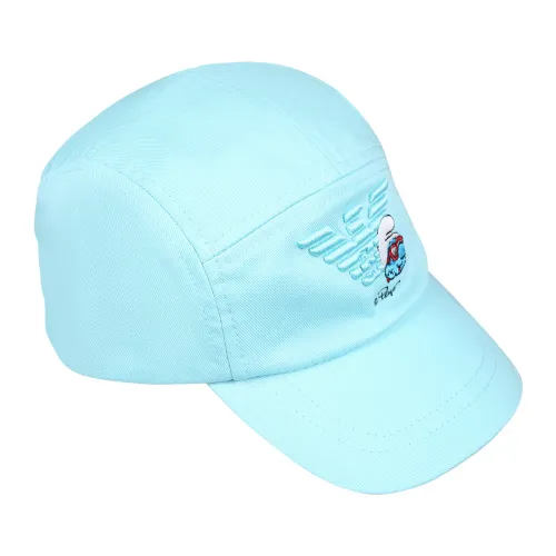 Emporio Armani , Sky Blue Smurf Logo Cotton Hat ,Blue unisex, Sizes: