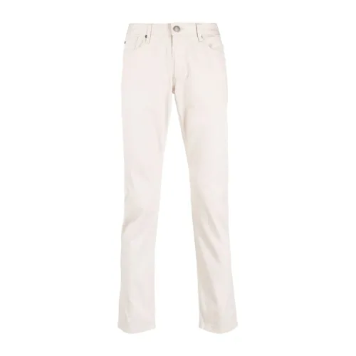 Emporio Armani , Slim-Fit Beige Jeans for Men ,Beige male, Sizes:
