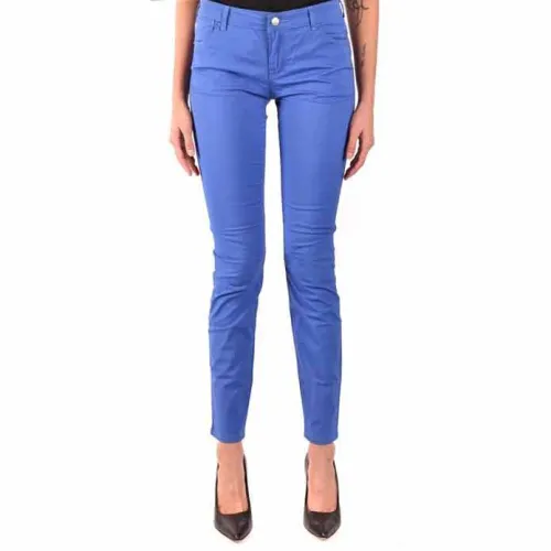 Emporio Armani , Slim-Fit Blue Jeans ,Blue female, Sizes: