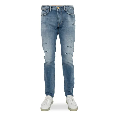 Emporio Armani , Slim-Fit Denim Jeans ,Blue male, Sizes: