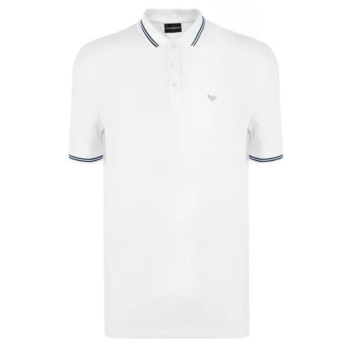 EMPORIO ARMANI Slim Tipped Polo Shirt - White