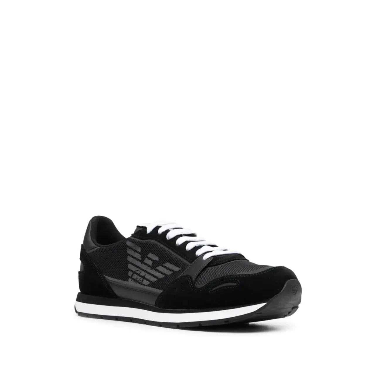 Emporio Armani , Sneakers ,Black male, Sizes: