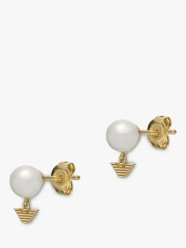 Emporio Armani Stud Earrings, Gold - Gold - Female