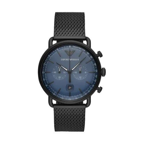 Emporio Armani , Stunning Ar11201 Quartz Watch - 43mm Stainless Steel Case ,Black unisex, Sizes: ONE SIZE