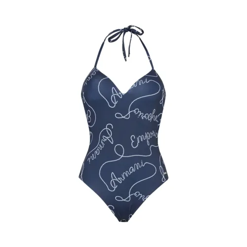 Emporio Armani , Stylish One-Piece Swimsuit ,Blue female, Sizes:
