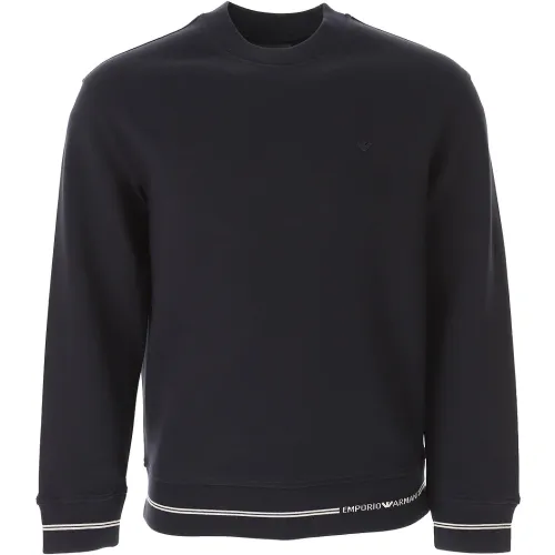 Emporio Armani , Stylish Sweaters for Men ,Black male, Sizes:
