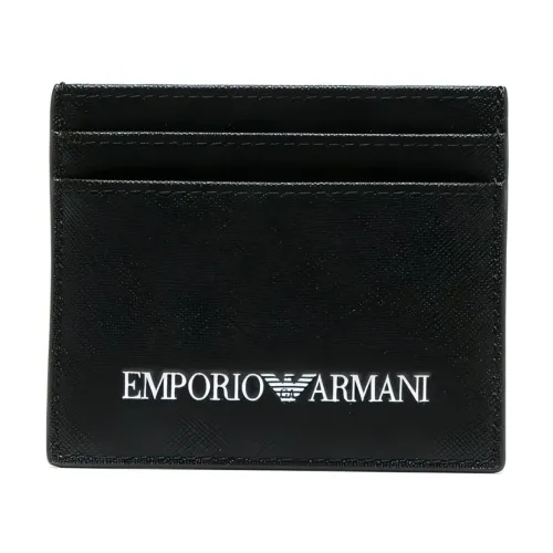 Emporio Armani , Stylish Wallets Cardholders ,Black male, Sizes: ONE SIZE