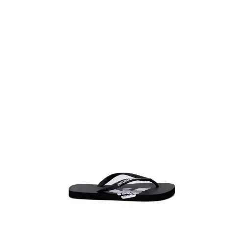 Emporio Armani , Summer Unisex Swimwear Sandals Collection ,Black male, Sizes: