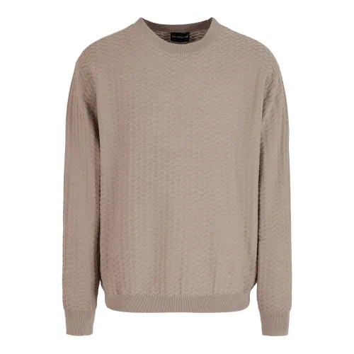 Emporio Armani , Sweatshirts ,Beige male, Sizes: