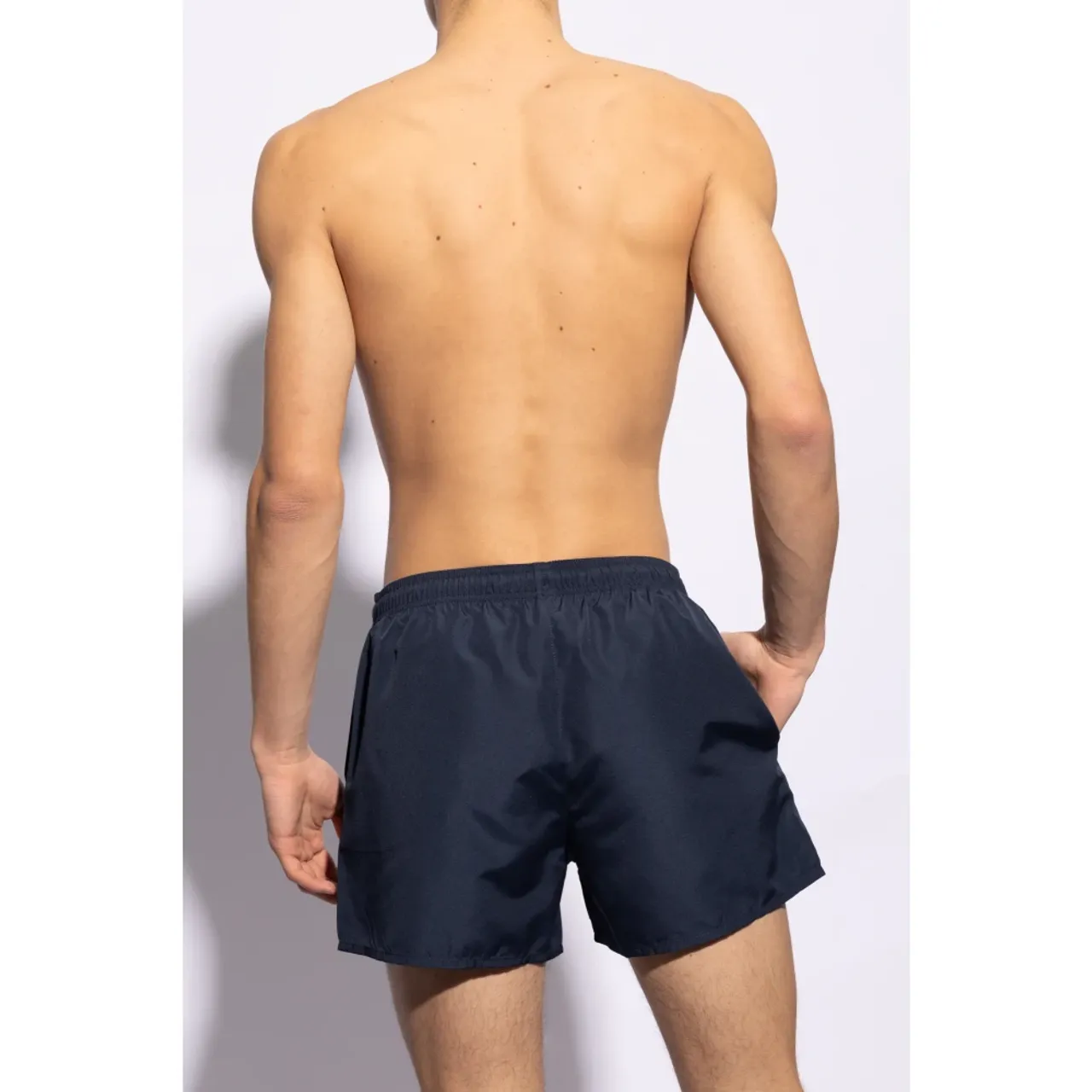 Emporio Armani , Swimming shorts with logo ,Blue male, Sizes: