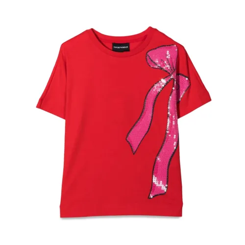 Emporio Armani , T-Shirt ,Red female, Sizes: