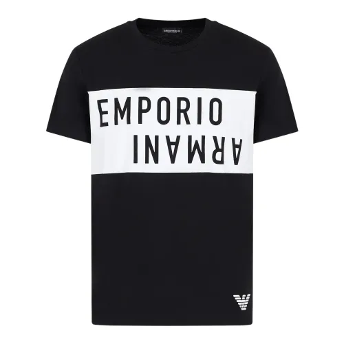 Emporio Armani , T-Shirts ,Black male, Sizes: