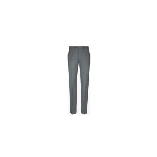 Emporio Armani , Tasmania Slim Fit Wool Chinos ,Gray male, Sizes: