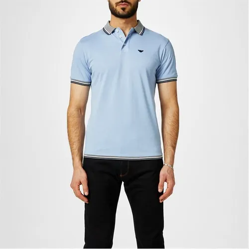 Emporio Armani Tipped Polo Shirt - Blue
