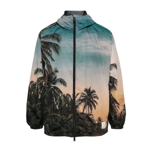 Emporio Armani , Tropical Print MultiColour Jacket ,Multicolor male, Sizes: