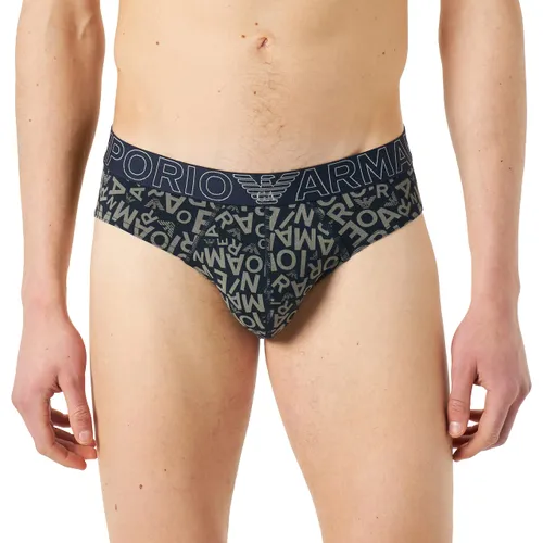 Emporio Armani Underwear Men's Brief All Over Bold Logo