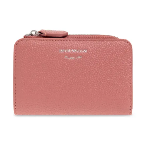 Emporio Armani , Wallet with logo ,Pink female, Sizes: ONE SIZE