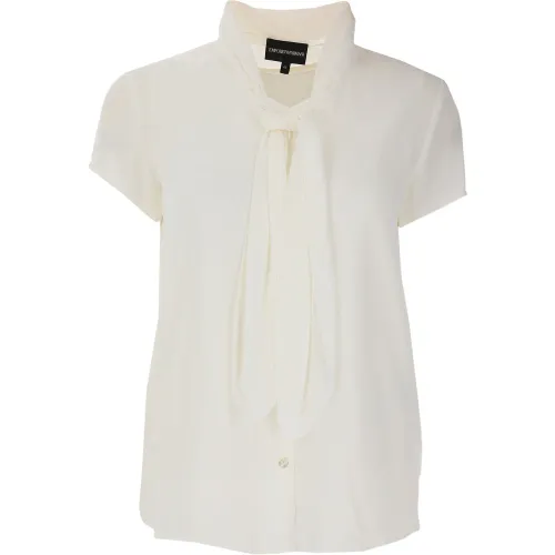 Emporio Armani , White Blouse - Timeless Style for Women ,White female, Sizes: