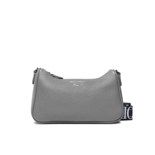 Emporio Armani , Women Baguette Shoulder Bag ,Gray female, Sizes: ONE SIZE