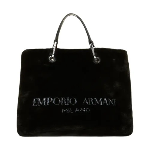 Emporio Armani , Women Nero Bag - 52% Modacrylic, 15% Polyester, 33% Acrylic ,Black female, Sizes: ONE SIZE
