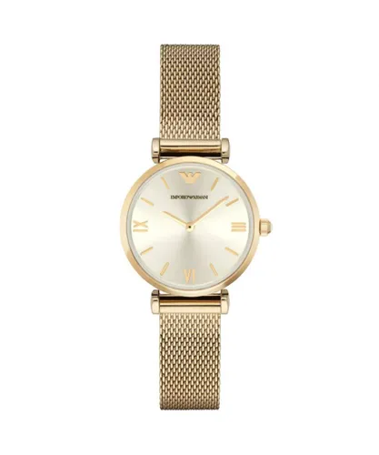 Emporio Armani Womens Ladies' Watch AR1957 - Black/Gold Metal - One Size