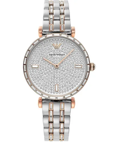 Emporio Armani Womens Two-Tone Steel Quartz Watch - Silver - One Size