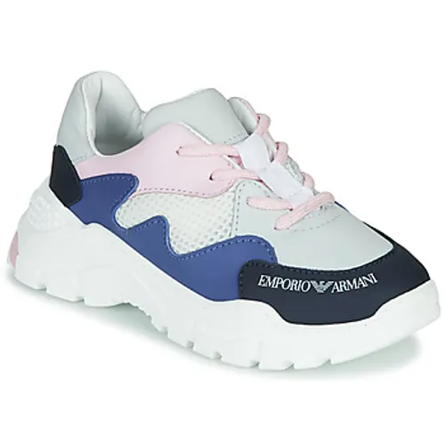 Emporio Armani  XYX008-XOI34  boys's Children's Shoes (Trainers) in White