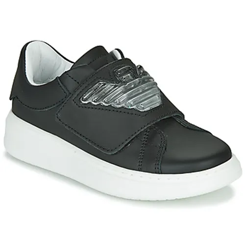 Emporio Armani  XYX014-XOI08  boys's Children's Shoes (Trainers) in Black