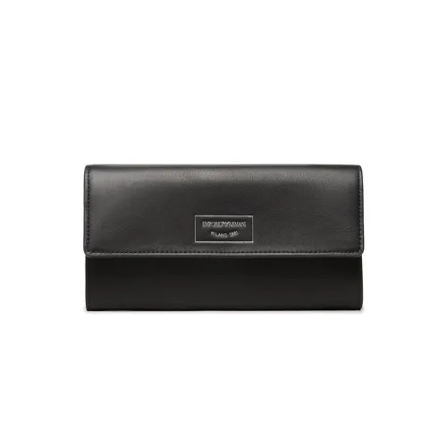 Emporio Armani , Y3H170Y478E Wallets and Cardholders for Women ,Black female, Sizes: ONE SIZE
