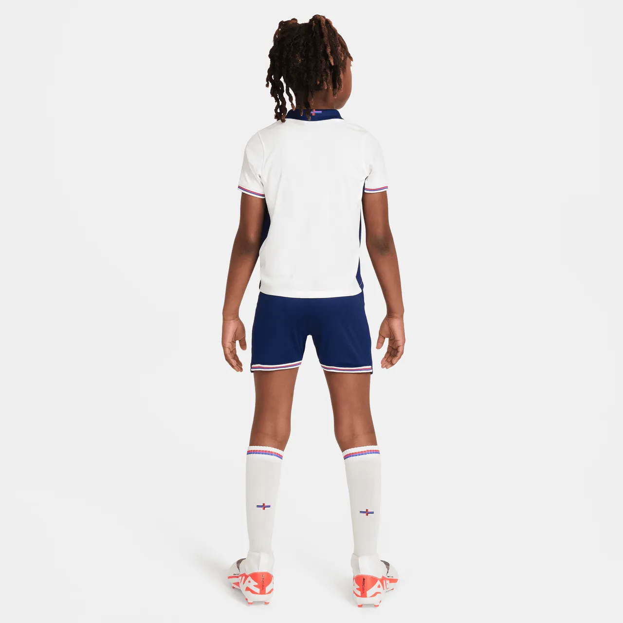 England 2024 Stadium Home Younger Kids' Nike Football Replica 3-Piece Kit - White - Polyester