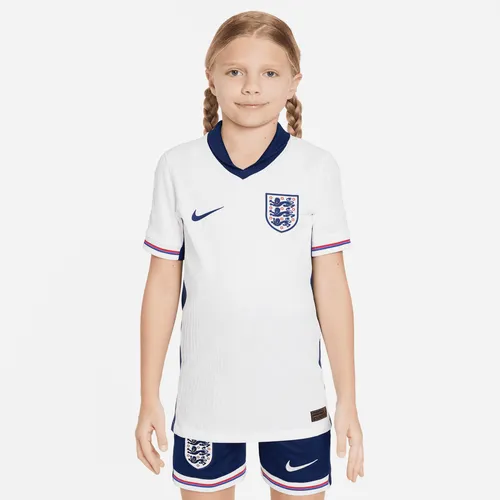 England (Men's Team) 2024/25 Match Home Older Kids' Nike Dri-FIT ADV Football Authentic Shirt - White - Polyester