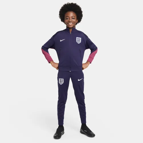England Strike Older Kids' Nike Dri-FIT Football Knit Tracksuit - Purple - Polyester