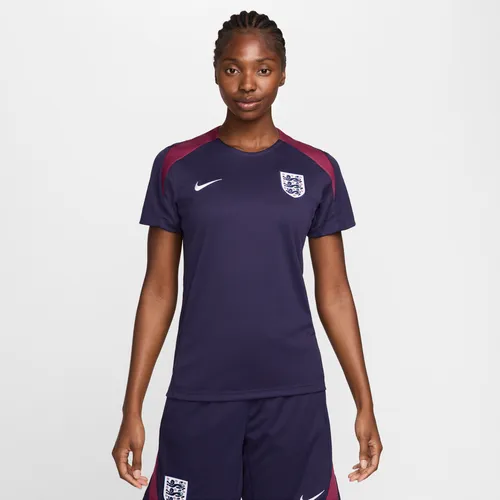 England Strike Women's Nike Dri-FIT Football Short-Sleeve Knit Top - Purple - Polyester