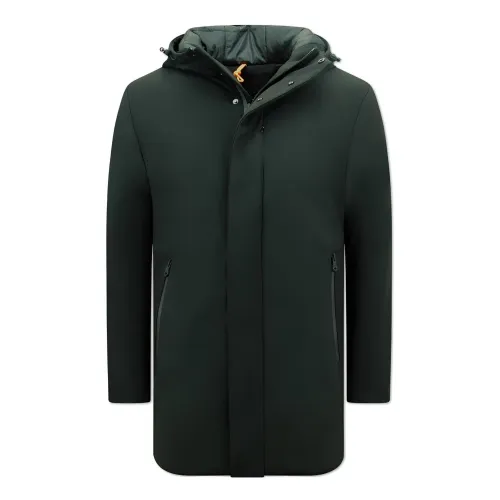 Enos , Classic parka jacket for men with hood - 8927 ,Black male, Sizes: