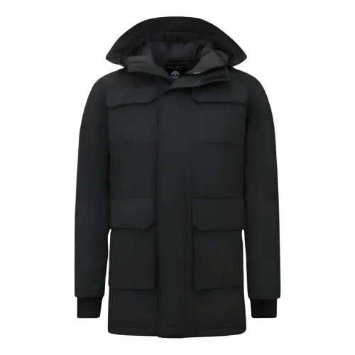 Enos , Parka Winter Jacket for Men Black ,Black male, Sizes: