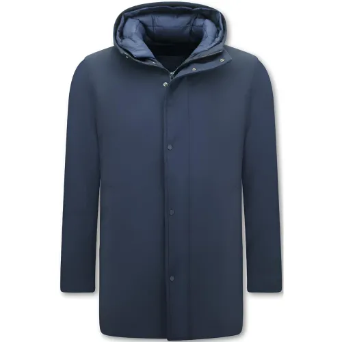 Enos , Waterproof winter parka jacket for men - Two-piece jacket - 8518 ,Blue male, Sizes:
