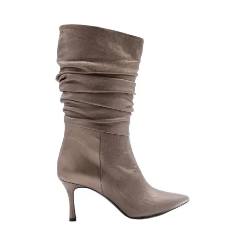 Enzo Di Martino , Heeled Boots ,Brown female, Sizes: