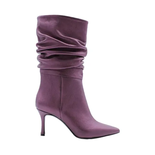 Enzo Di Martino , Heeled Boots ,Purple female, Sizes: