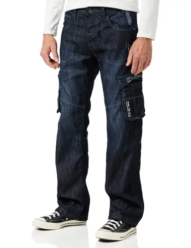 Enzo Men's Ez404 Loose Fit Jeans