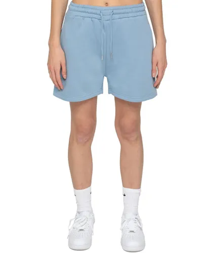 Enzo Womens Sweat Shorts - Blue Polycotton
