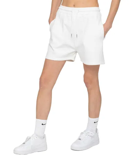 Enzo Womens Sweat Shorts - Off-White Polycotton