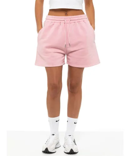 Enzo Womens Sweat Shorts - Pink Polycotton