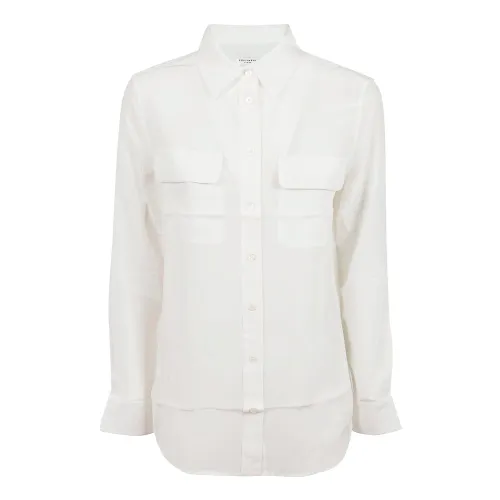 Equipment , Women's Clothing Shirts White Aw22 ,White female, Sizes: