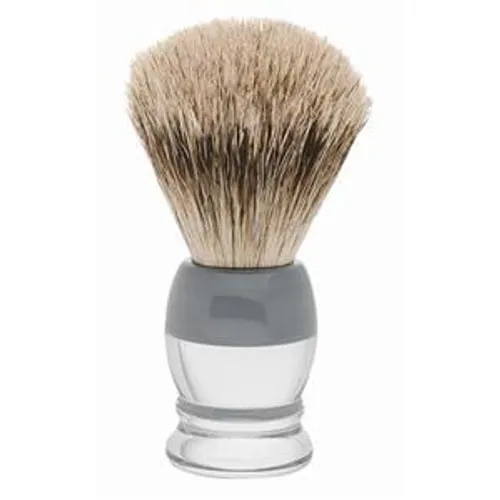 ERBE Badger hair shaving brush, plastic handle, white/grey Male 1 Stk.