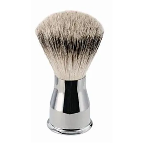 ERBE “Silver Tip” Shaving Brush, Polished Metal Handle Male 1 Stk.