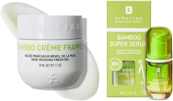 Erborian - Routine Bamboo - Duo facial day cream 50 ml and