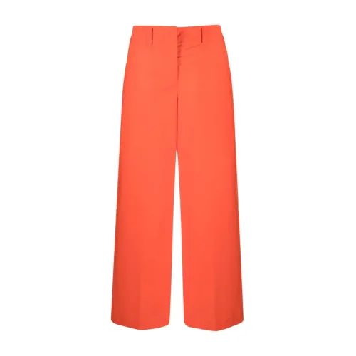 Erika Cavallini , Erika Cavallini Semi-Couture Trousers Red ,Orange female, Sizes: