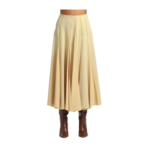 Erika Cavallini , Midi Skirts ,Yellow female, Sizes: