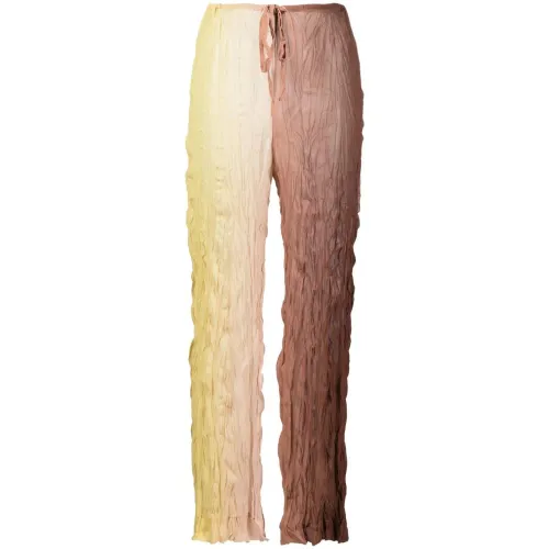 Erika Cavallini , Semi-Couture Trousers ,Brown female, Sizes: