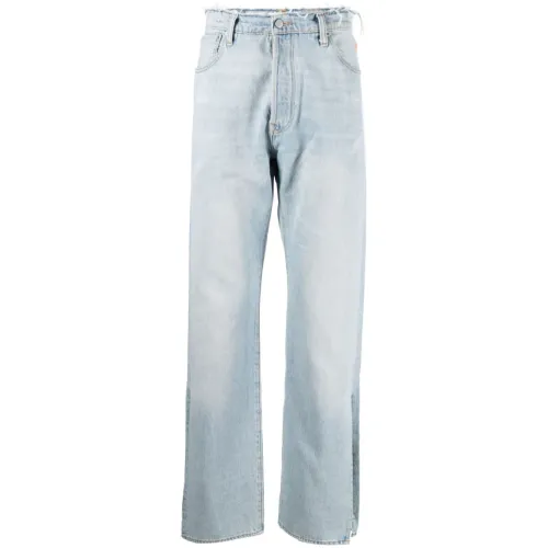 ERL , Clic Straight Fit Blue Jeans ,Blue male, Sizes: